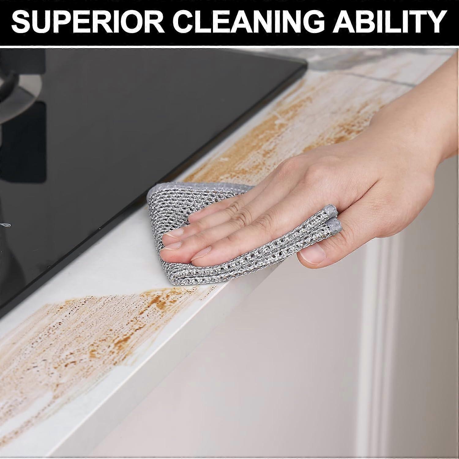 6-Pack Multifunctional Double Layer Steel Wire Dish Cloths - Image 2