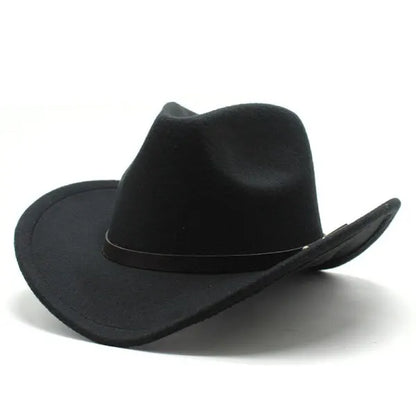 Cowboy Hat Pink Felt Rolled Brim Riding Hat for Men Women Compatible with American Western Style - Image 2