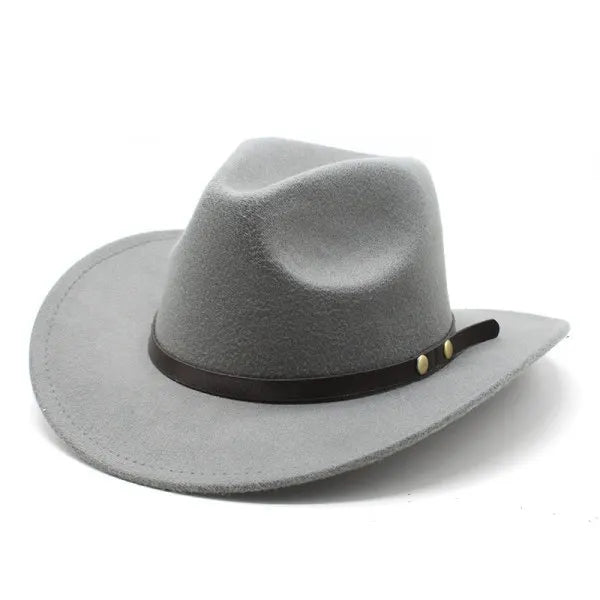 Cowboy Hat Pink Felt Rolled Brim Riding Hat for Men Women Compatible with American Western Style - Image 4