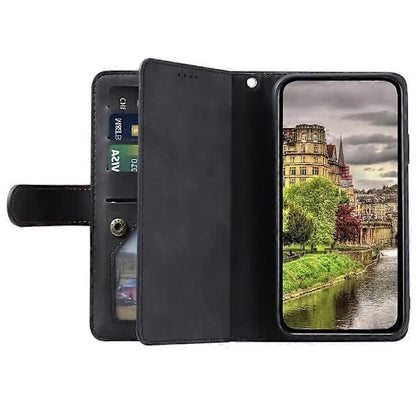 Motorola Edge 50 Neo 5G Case Black PU Leather Wallet Case with Zipper 9 Card Slots Compatible with Moto S50 5G Thinkphone 25 5G - Image 2