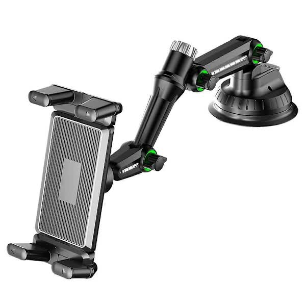 Tablet Holder for iPad Pro Air 4-13 inch Compatible with Car SUV Truck Long Arm Suction Cup Mount Windshield Window Black - Image 2