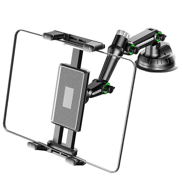Tablet Holder for iPad Pro Air 4-13 inch Compatible with Car SUV Truck Long Arm Suction Cup Mount Windshield Window Black - Image 3
