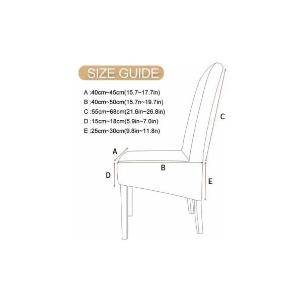 Washable Universal Stretch Microfiber Chair Covers 6-Pack - Image 2