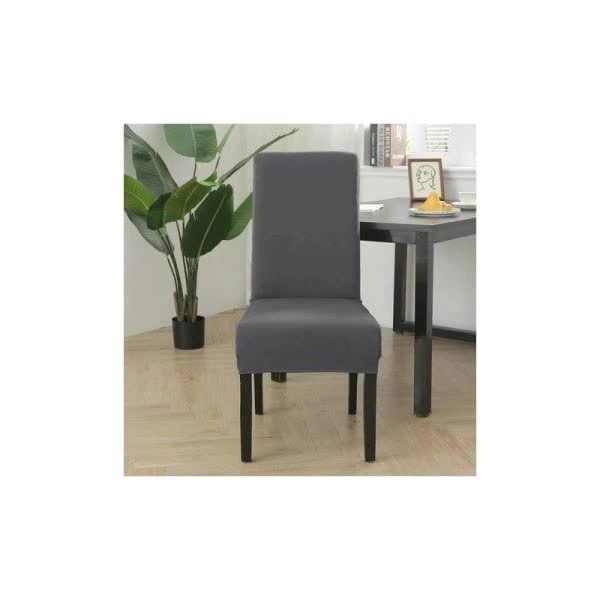 Washable Universal Stretch Microfiber Chair Covers 6-Pack - Image 4