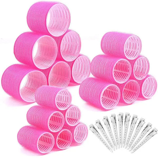Self Adhesive Jumbo Large Small Hair Coils Heat Free 28 pcs