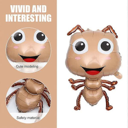 Large Ant Balloons 5 pcs Light Brown 75.00X48.00X4.00CM Animal Theme Cartoon Foil Balloons - Image 3