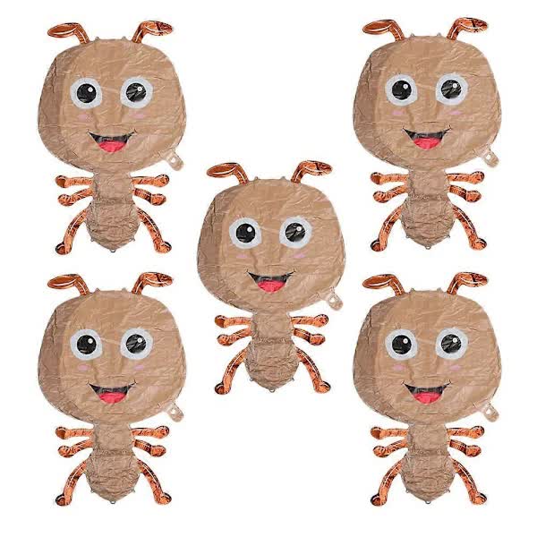 Large Ant Balloons 5 pcs Light Brown 75.00X48.00X4.00CM Animal Theme Cartoon Foil Balloons - Image 4