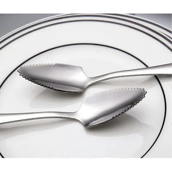 Grapefruit Spoon Set, 6 Stainless Steel Spiked Spoons for Grapefruit - Image 2