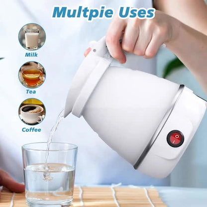 Foldable Electric Travel Kettle with Detachable Cord Silicone Collapsible Kettle - Image 4