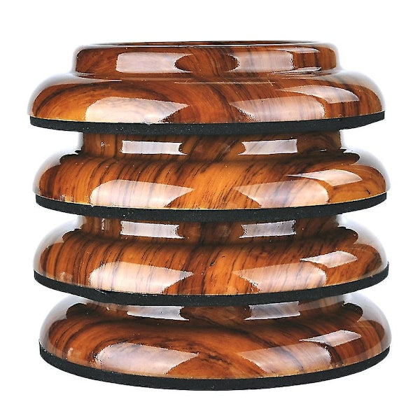 4 pcs Piano Wheel Cups for Upright Piano, Rosewood Color Piano Wheel Piano Leg Protectors with Anti-Slip - Image 2
