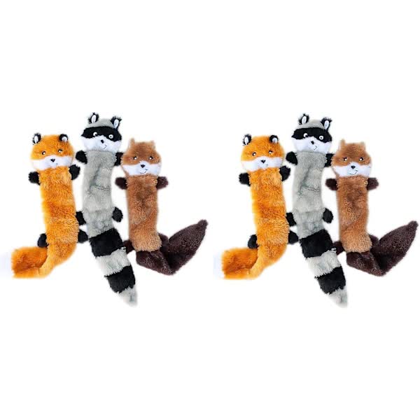 Dog Toys with Squeak and Rattles 3-Pack Plush Chew Toys for Large Medium Dogs - Image 4