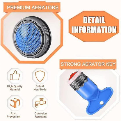 12pcs Sink Faucet Aerator Replacement with 5pcs Removable Key Tool Compatible with Oral-B and Braun M16.5 18.5 21.5 24mm - Image 3