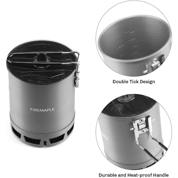 Ultralight Camping Stove 600ml G3 Portable Foldable Heat Exchanger for Hiking Travel - Image 3