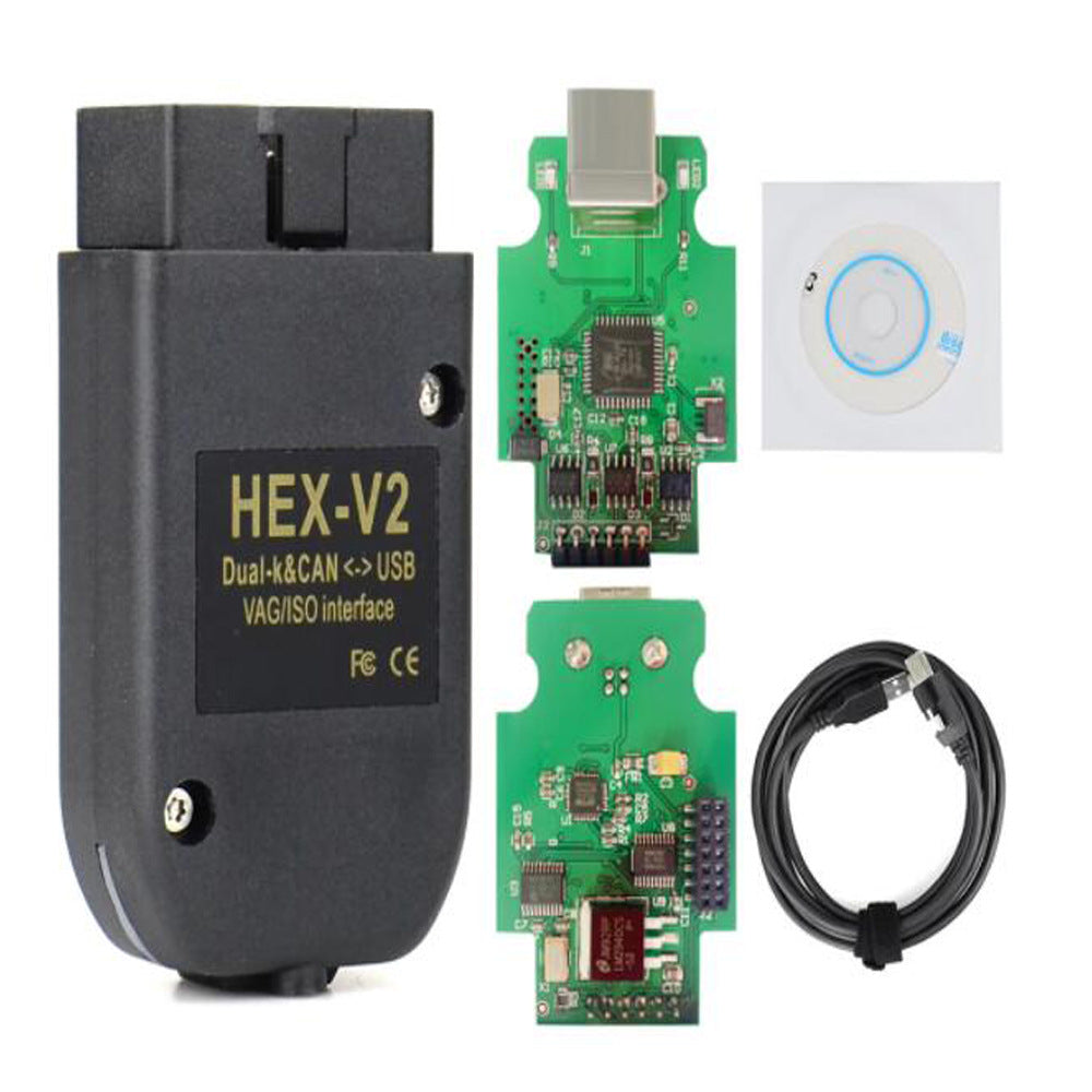 VCDS HEX-V2 OBD2 Diagnostic Cable for VW Audi Skoda Seat VAG Cars, USB Interface Scanner with VCDS Software, Unlimited VINs, Multi-Language - Image 3