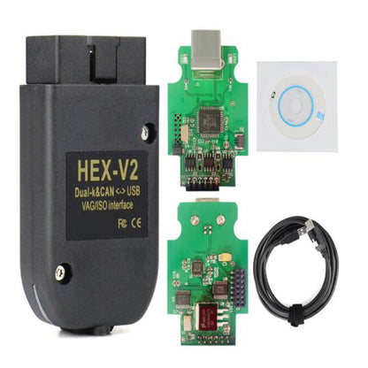 VCDS HEX-V2 OBD2 Diagnostic Cable for VW Audi Skoda Seat VAG Cars, USB Interface Scanner with VCDS Software, Unlimited VINs, Multi-Language - Image 3