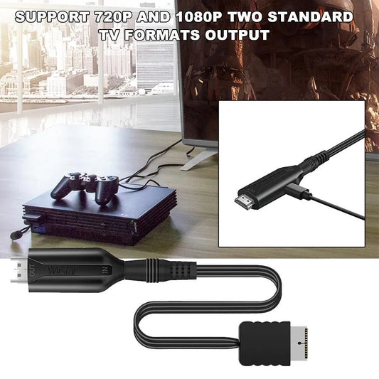 PS2 to HDMI Adapter Cable with RCA AV HD Output Compatible with Playstation 2 - Image 3