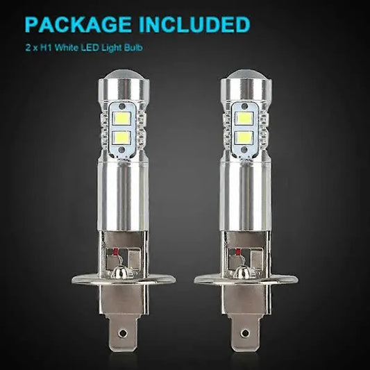 H1 LED Headlight Bulbs High and Low Beam Fog Lights 100W 6000K Conversion Kit 2x - Image 3