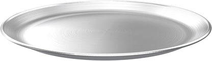 Stainless Steel Pizza Pan Round Pizza Tray, Round Pizza Plate For Pie Cookie Pizza Cake, Non Toxic & Heavy Duty, Brushed Finish & Easy Clean & Diameter 11.8 Inch - Image 2