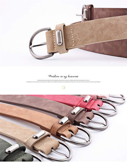 Women Fashion PU Leather Dress & Jeans Waist Belt for Girls and Ladies Classic Buckle - Image 2