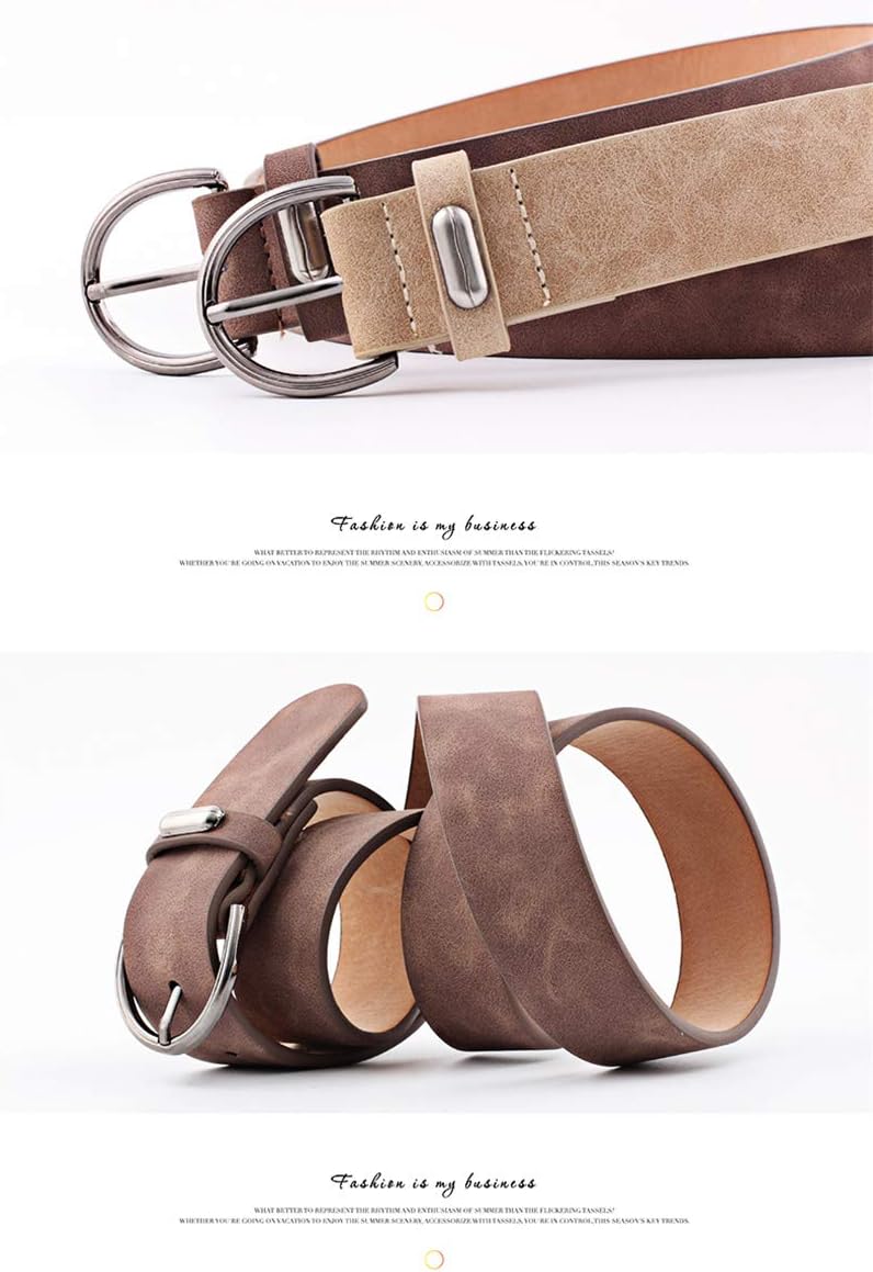 Women Fashion PU Leather Dress & Jeans Waist Belt for Girls and Ladies Classic Buckle - Image 3