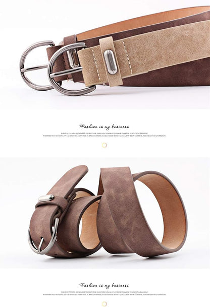 Women Fashion PU Leather Dress & Jeans Waist Belt for Girls and Ladies Classic Buckle - Image 3