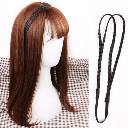 Braided Headband, 4 Pieces Elastic Braided Headbands No Slip Headbands Stretchy Headbands for Women Strand Headband Plaited Hair Band Hair Accessory for Girl (Random Color) - Image 4