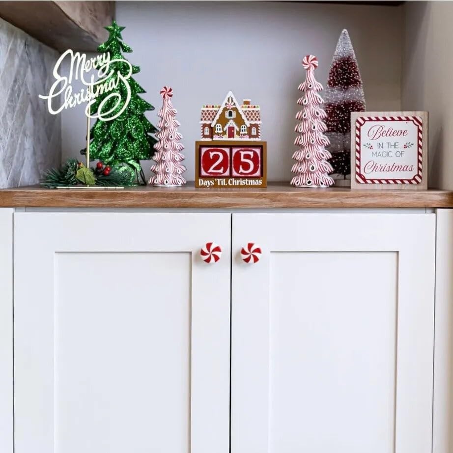 JOASIS 20 Pack Christmas Silicone red White Candy Cabinet knob Covers for a Variety of Kitchen, Living Room, and Bedroom Cabinet knobs - Image 3