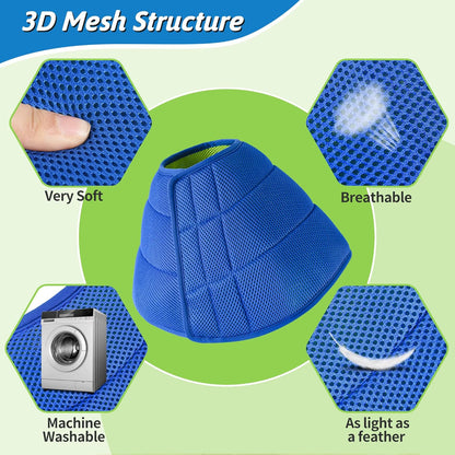 Soft Dog Cone for Dogs After Surgery, Breathable Dog Cones for Large Medium Small Dogs and Cats Anti-Lick Protective Wound,Adjustable Dog Recovery Cone Collar, Elizabethan Collar for Pet (M) - Image 2