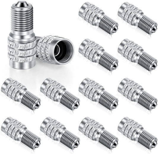 16 Pack Double Valve Stem Cap Inflate Tire Valve Caps Flow Through Tires Cap for High Pressure Truck Car RV Semi Bus Tires