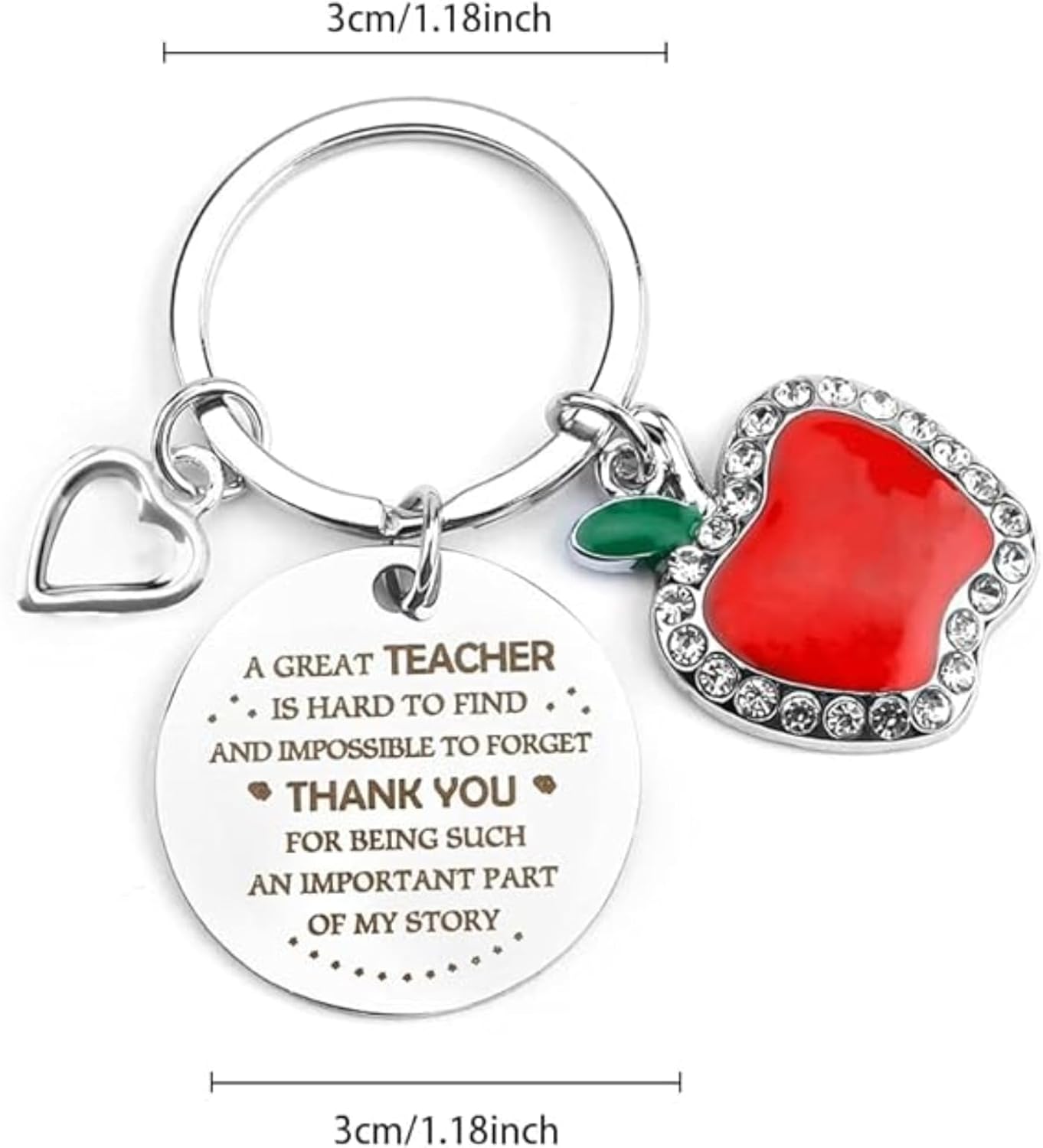 Personalized Teacher Appreciation Keychain, Thank You Gifts for Teachers - Image 2