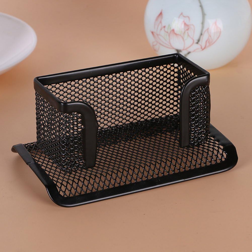 4 Pcs Desktop Mesh Business Card Holder Memo Holder for School Office Desk - Image 3