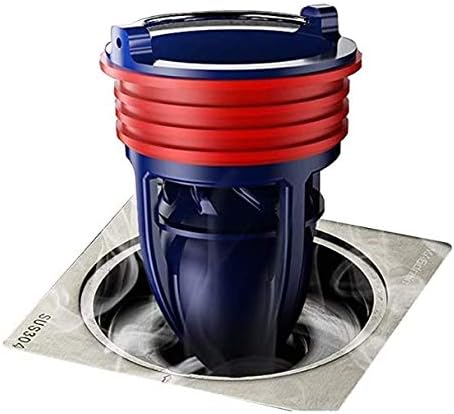 Shower Floor Drain Backflow Preventer One Way Drain Valve Sewer Core Patented Magnetic Drainage Insert Drain Plug(1.5-1.77in Hole) (Suitable for Tube Depth 2.56-4.13in) (Depth 2.56in)