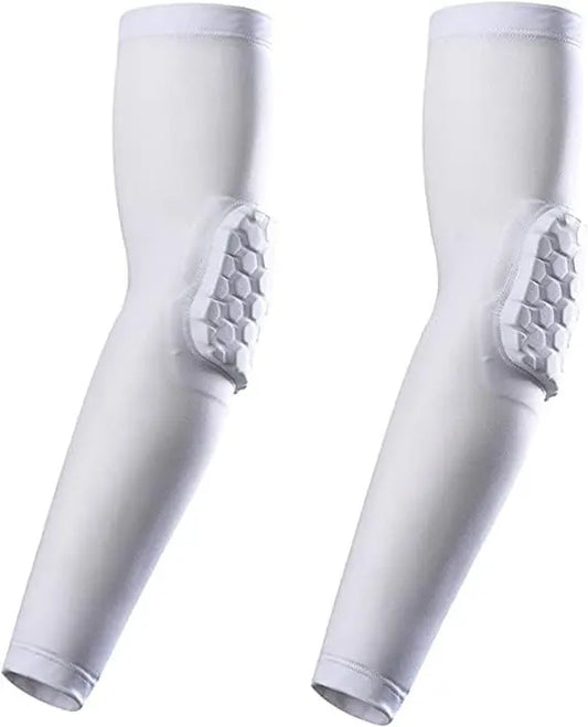 Elbow Pads, Basketball Shooter Sleeves, Collision Avoidance Hex Padded Elbow for Volleyball Football Baseball Cycling