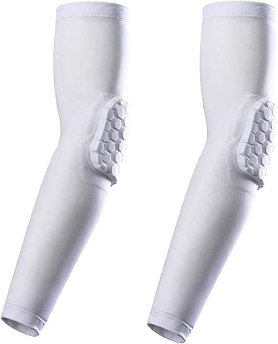 Elbow Pads, Basketball Shooter Sleeves, Collision Avoidance Hex Padded Elbow for Volleyball Football Baseball Cycling - Image 3
