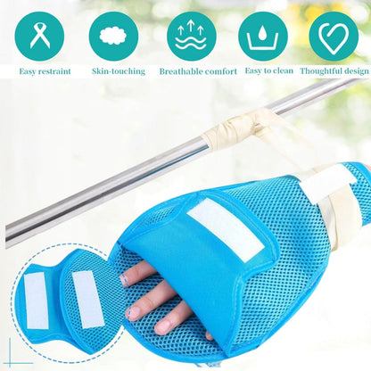 Dementia Restraint Gloves -2 Pcs, Adult No Scratch Mitts for Elderly Hand Safety Protective - Image 3