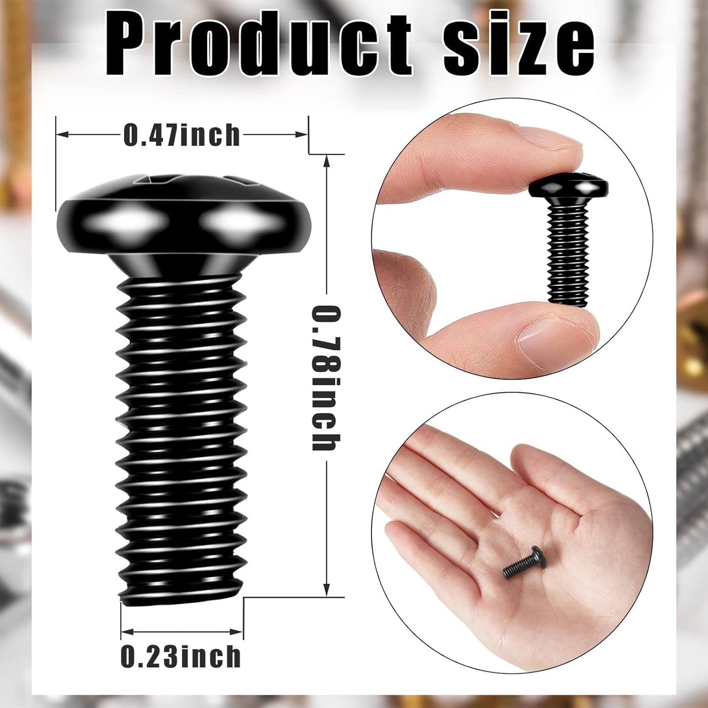 50 Pack M6 x 16 mm Rack Mount Cage Nuts, Screws and Washers Stainless Steel Black Server Rack Screws Square Insert Nuts for Audio Server Console Mounting Routers, Shelves, Enclosures, Cabinets - Image 3