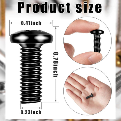 50 Pack M6 x 16 mm Rack Mount Cage Nuts, Screws and Washers Stainless Steel Black Server Rack Screws Square Insert Nuts for Audio Server Console Mounting Routers, Shelves, Enclosures, Cabinets - Image 3