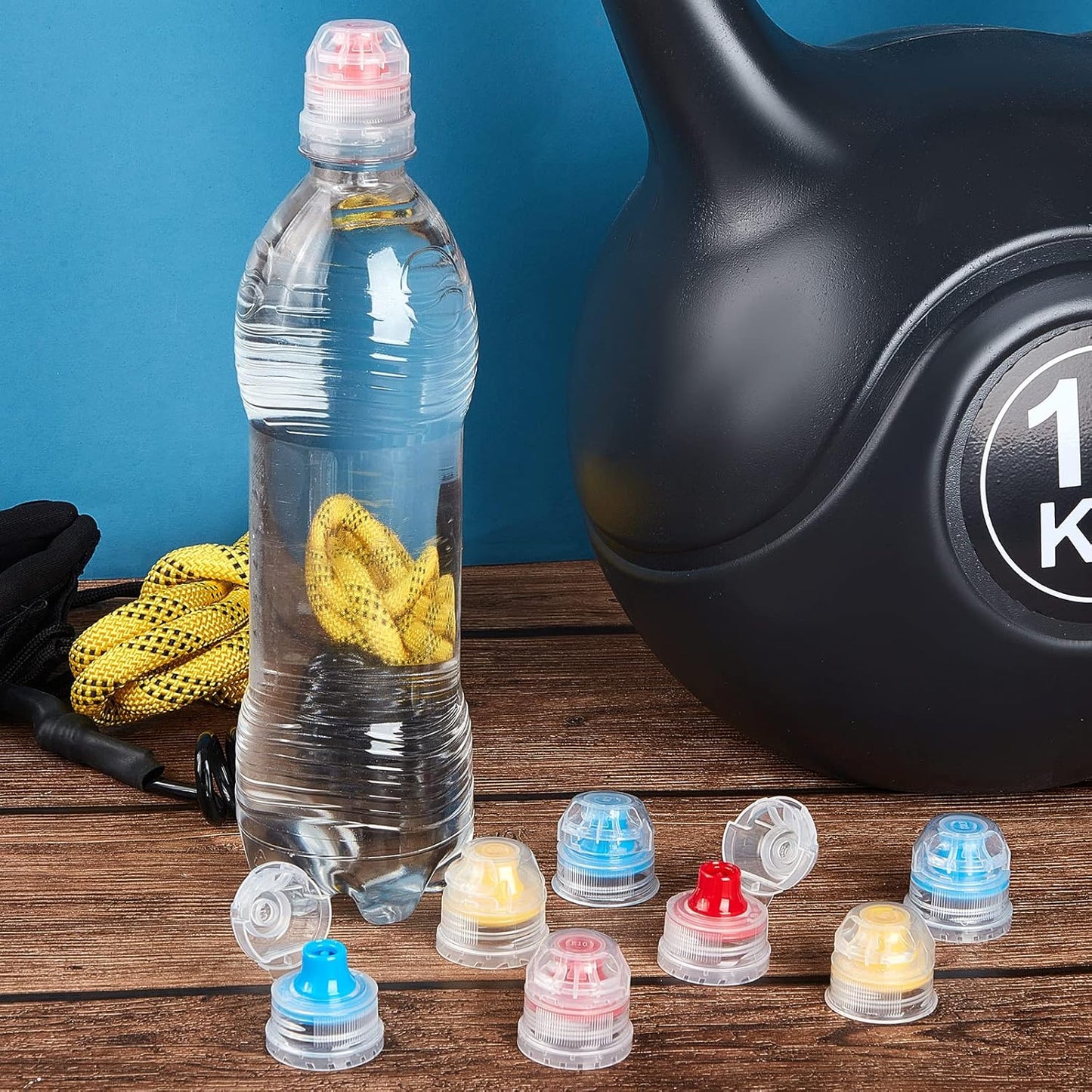 30 Pcs 28 mm Push Pull Replacement Caps Reusable Colorful Plastic Soda Twisted Water Bottle Lid Top Suitable for 28 mm Sport Bottle Cap - Image 4