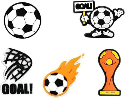 38pcs Soccer Ball Charms for Clog Shoe Decoration, Sports Soccer Football Shoe Charms Accessories Pack,Cute Random Charms - Image 3