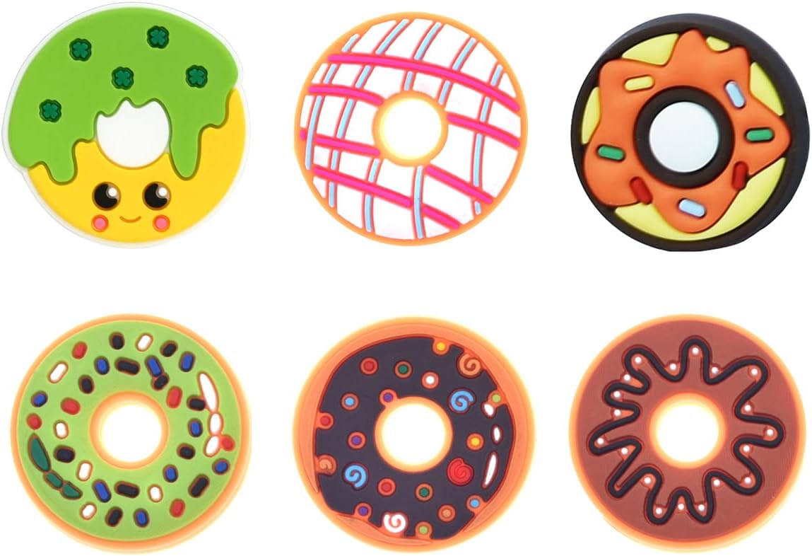 Donuts Shoe Charms fits for Clog Shoes Decoration, Sweet Cake Pins for Shoe & Bracelet Wristband Party Gifts - Image 2