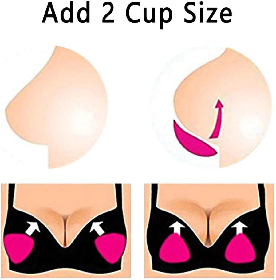 Silicone Bra Inserts, Gel Breast Pads and Enhancers to Add 2 Cup, Suitable for Dresses/Swimsuits, Fit for C-FF Cup - Image 4