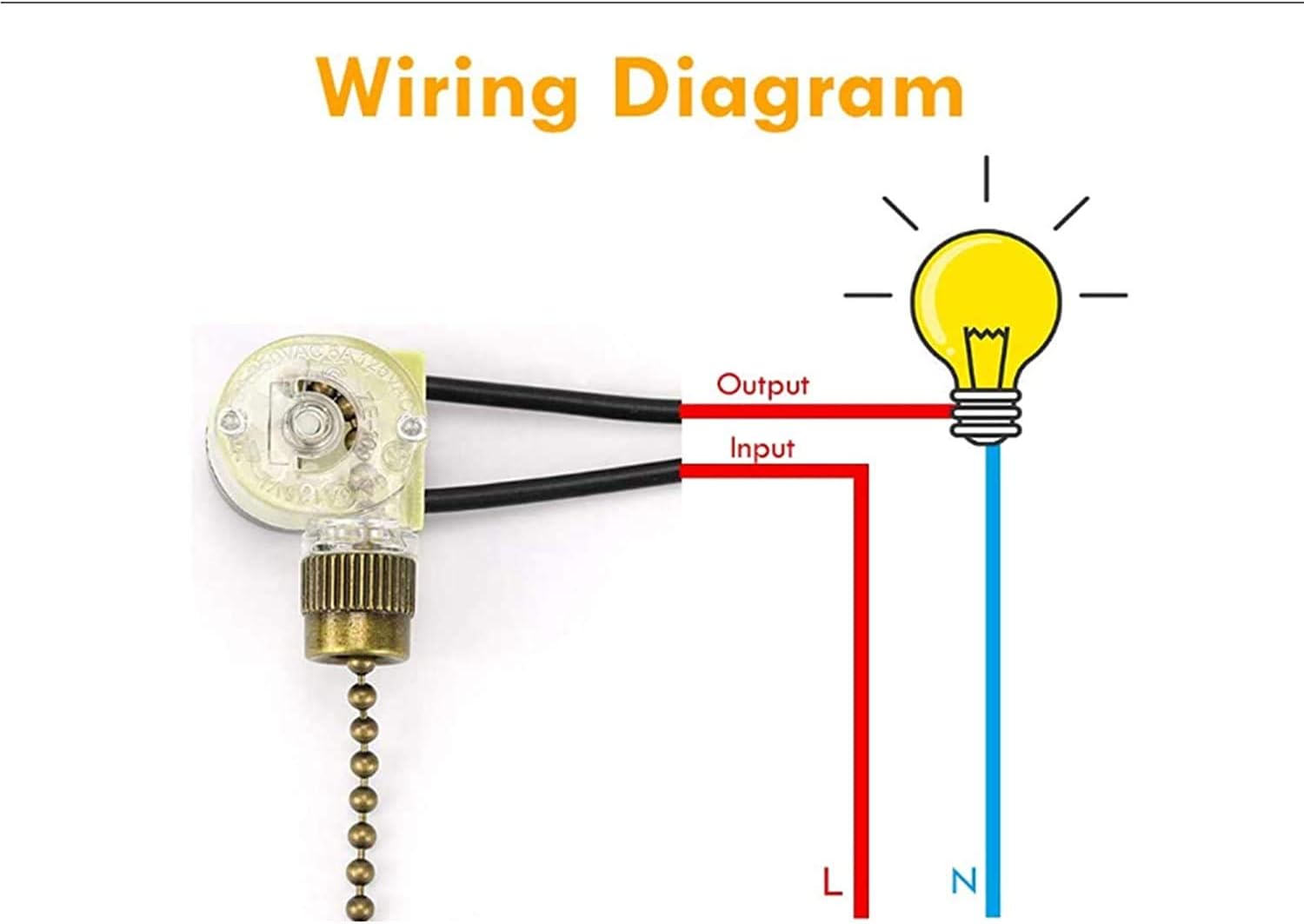 Ceiling Fan Light Switch Zing Ear Pull Chain Switch ZE-109 Fan Light Switch, On-Off Speed with Pull Chain Compatible with Ceiling Light Fans, Lamps and Wall Lights.(Bronze) - Image 4