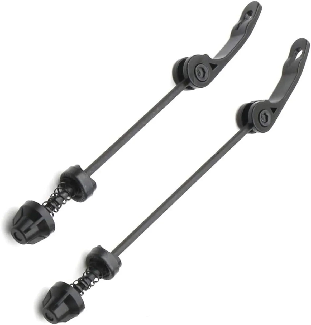 Road Mountain Bicycle MTB Wheel Hub Front and Rear Skewers Quick Release Skewer Clip Bolt Lever Axle QR 145/180 mm, a Pair