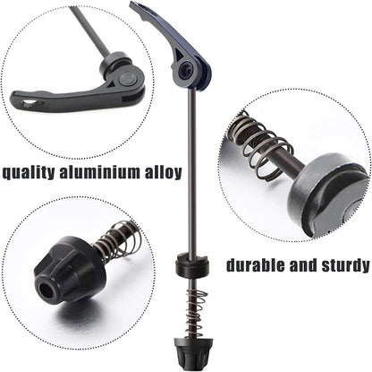 Road Mountain Bicycle MTB Wheel Hub Front and Rear Skewers Quick Release Skewer Clip Bolt Lever Axle QR 145/180 mm, a Pair - Image 2