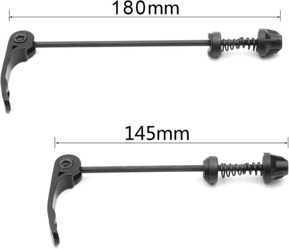 Road Mountain Bicycle MTB Wheel Hub Front and Rear Skewers Quick Release Skewer Clip Bolt Lever Axle QR 145/180 mm, a Pair - Image 3