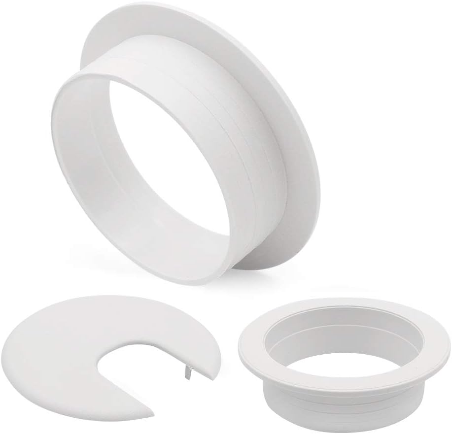 2" Desk Grommet(10 Pack), Wire Cable Hole Cover Plastic Wire Organizers for Office PC Computer Desk Cord Management (White) - Image 3