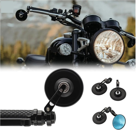 Motorcycle Rear View Mirror Motorcycle Bar End Mirror For Triumph Scrambler Bobber For Bonneville Street Twin Speed Twin Speedmaster 1200 XC XE 900 T120 T100 - Image 2