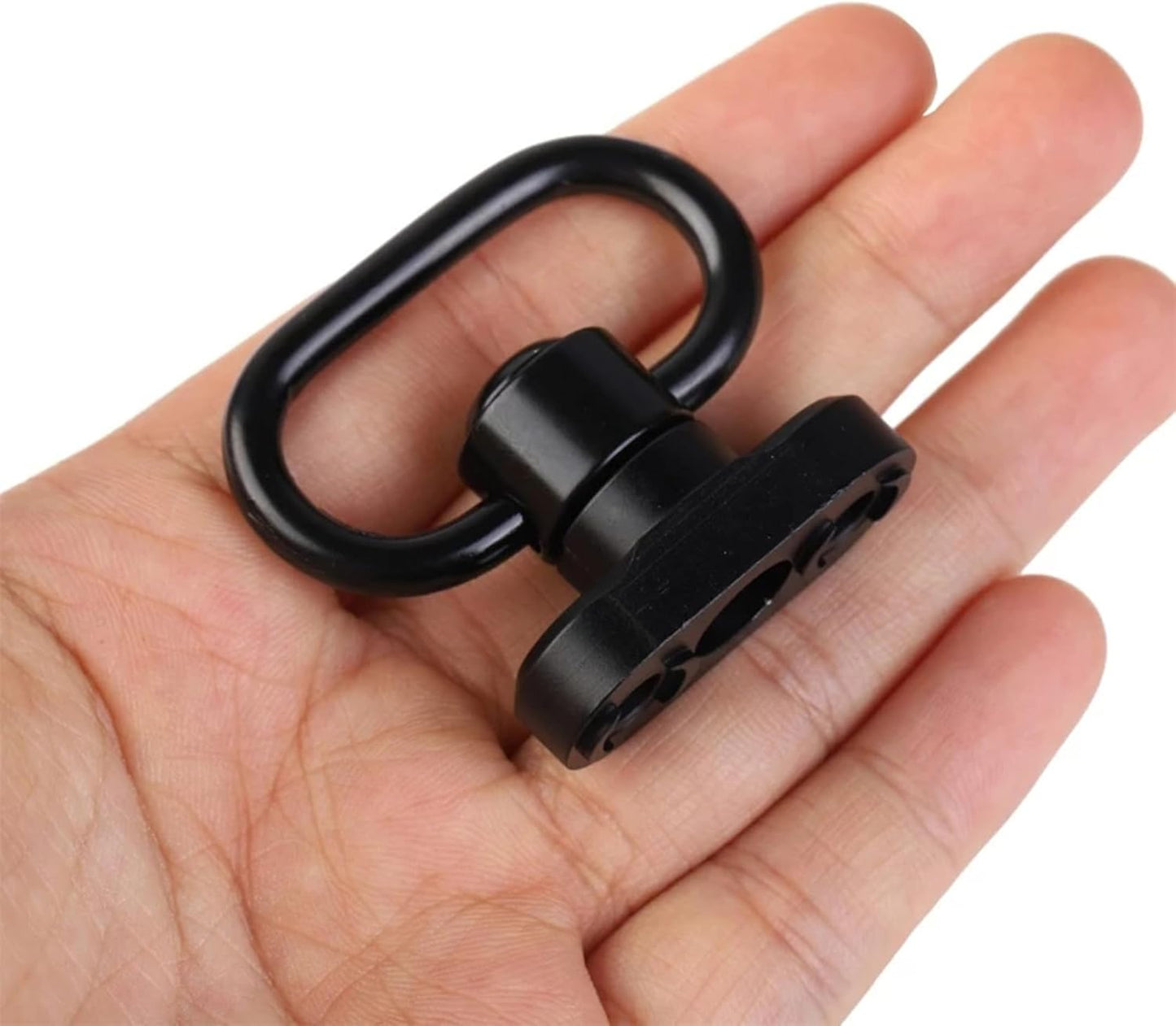 QD Sling Mount kit Rail Adapter Adaptor Push Button Quick Release Strap Buckle, Black - Image 2