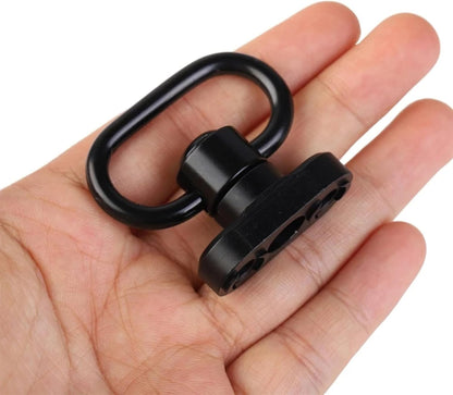 QD Sling Mount kit Rail Adapter Adaptor Push Button Quick Release Strap Buckle, Black - Image 2