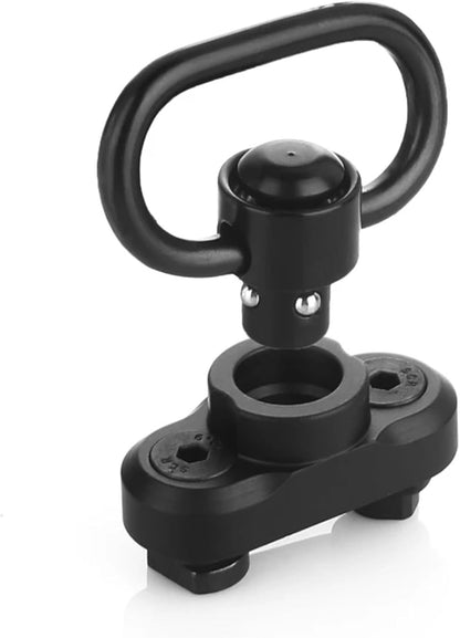 QD Sling Mount kit Rail Adapter Adaptor Push Button Quick Release Strap Buckle, Black - Image 3